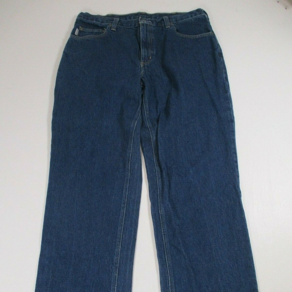 Carhartt Men Sz 36/34 Medium Dark Wash Relaxed Fit